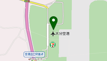 大分空港の地図画像