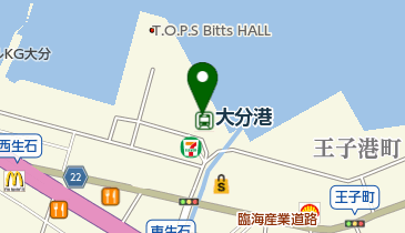 西大分港の地図画像