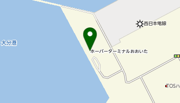 ホーバーターミナルおおいた西大分ターミナルの地図画像