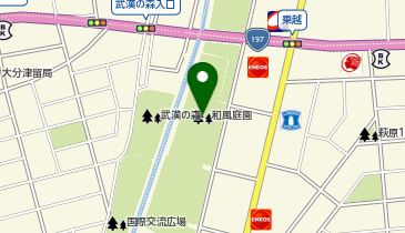 平和市民公園和風庭園の地図画像