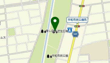平和市民公園芝生広場の地図画像