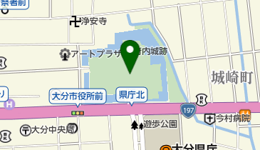 大分城址公園の地図画像