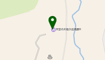 天空の大地久住高原ホテルの地図画像