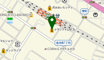 駅レンタカー大分営業所の地図画像
