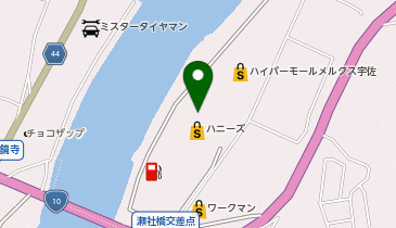 ゆめマート宇佐店の地図画像