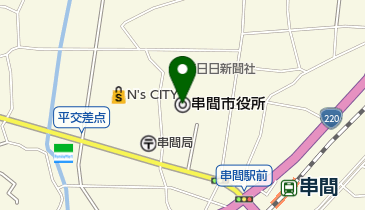 串間市役所の地図画像