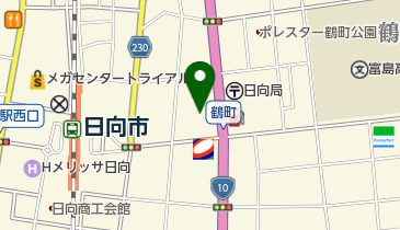 日向警察署の地図画像