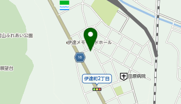 伊達メモリードホールの地図画像