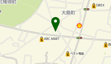 権現メモリードホールの地図画像