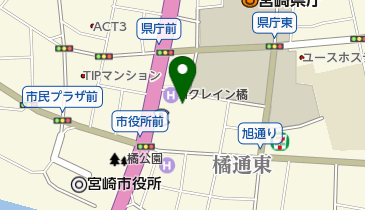 宮崎美容専門学校の地図画像