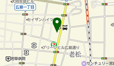 宮崎情報ビジネス医療専門学校の地図画像