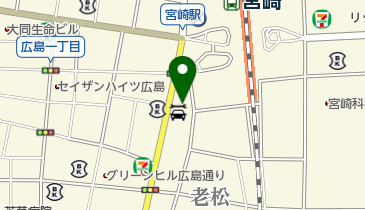 宮崎サザンビューティ専門学校の地図画像