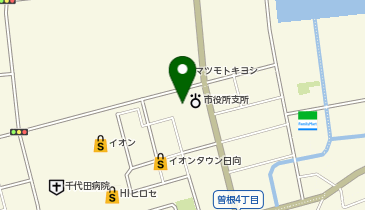 ユニバーサルホームイオンタウン日向店の地図画像