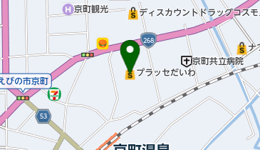 プラッセだいわえびの店の地図画像
