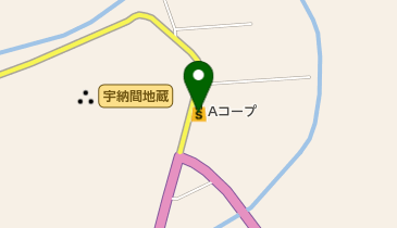 Aコープうなま店の地図画像