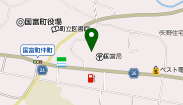 Aコープくにとみ店の地図画像