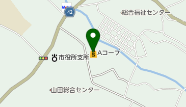 Aコープ山田店の地図画像