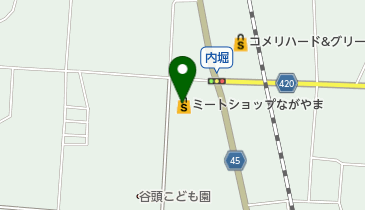 ミートショップながやま山田店の地図画像