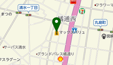 マックスバリュ橘通西店の地図画像