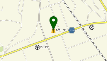 Aコープ木花店の地図画像
