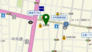 北野エース宮崎山形屋店の地図画像