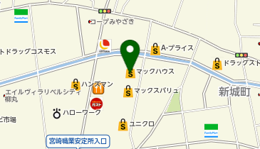 マックハウスS.S.F.フェニックスガーデン浮の城店の地図画像