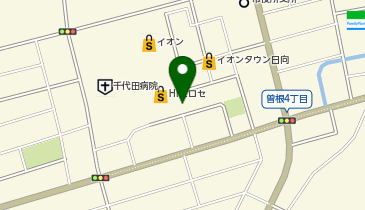 ハニーズ日向店の地図画像