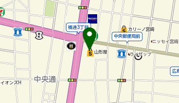 ミキハウス宮崎山形屋店の地図画像