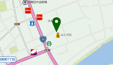 ジーユー延岡店の地図画像