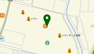 ジーユーイオンモール宮崎店の地図画像