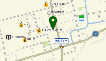 ワークマンカラーズイオンタウン日向店の地図画像