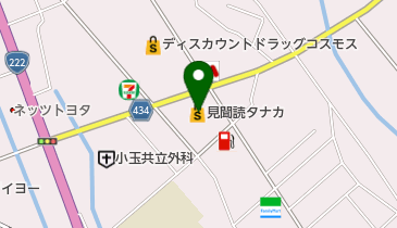 見聞読タナカ日南1号店の地図画像