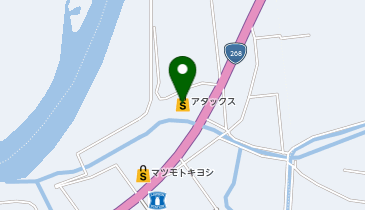 アタックスえびの店の地図画像