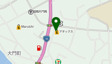 アタックス延岡店の地図画像