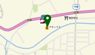アタックス日向店の地図画像