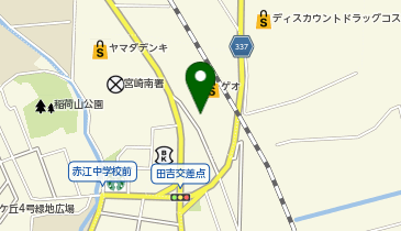 ダイソー宮崎南店の地図画像
