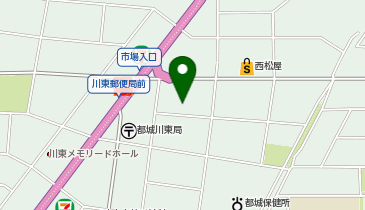ダイソー都城上川東店の地図画像