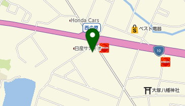 宮崎トヨタ自動車大塚店の地図画像