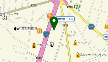 南九州スバル宮崎南店の地図画像