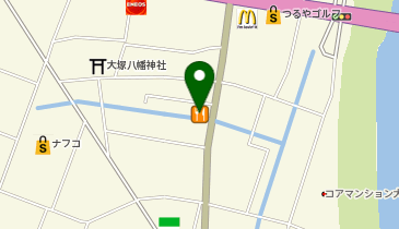 まいどおおきに食堂宮崎大塚食堂の地図画像