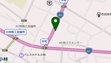 お好み焼きハウスありん子の地図画像