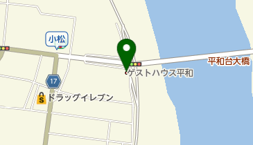 ゲストハウス平和の地図画像