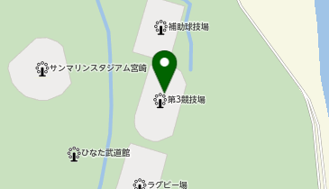 宮崎県総合運動公園第3競技場の地図画像
