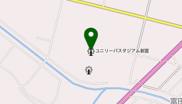 いちご宮崎新富サッカー場の地図画像