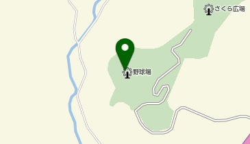 天ケ城運動公園野球場の地図画像