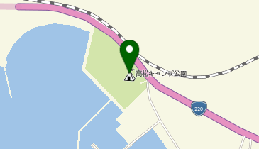 串間市高松キャンプ公園の地図画像