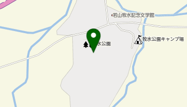 牧水公園テニスコートの地図画像