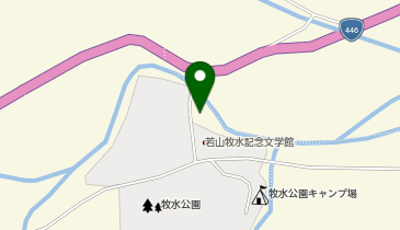 牧水公園河川プールの地図画像