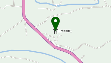 三ヶ所神社例大祭の地図画像