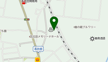 都城温泉の地図画像